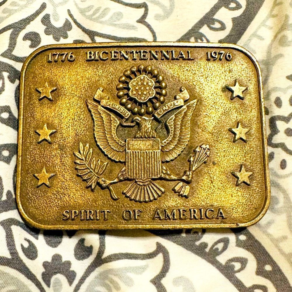Vintage Army brass buckle